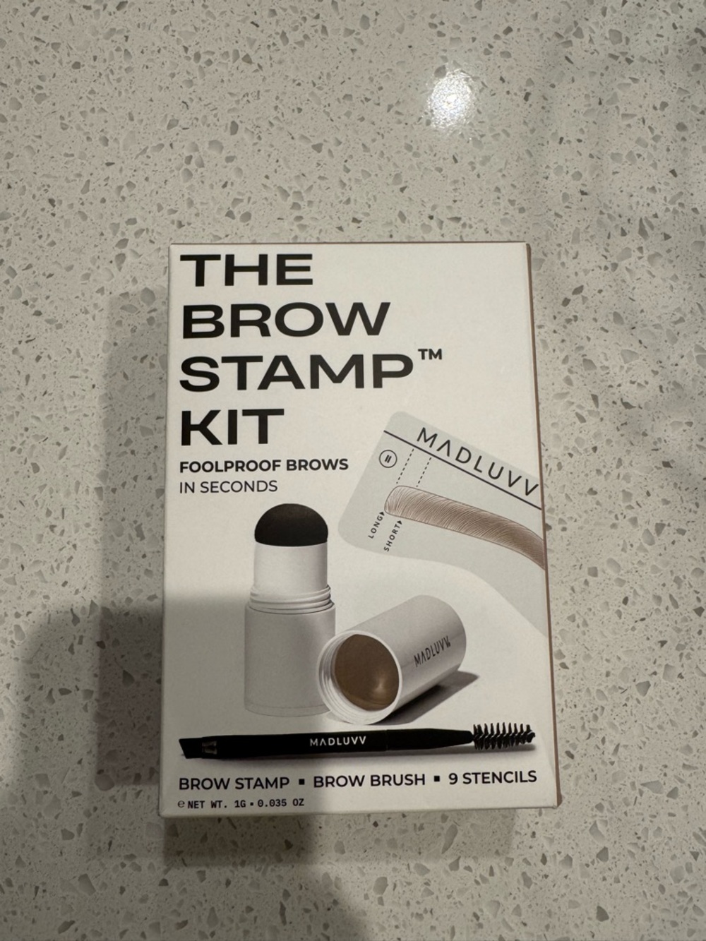 MadLuvv The Brow Stamp Kit - White Box with Black Text